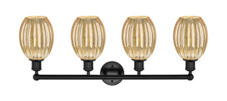 Edison Four Light Bath Vanity (616-4W-BK-G459-6ME)