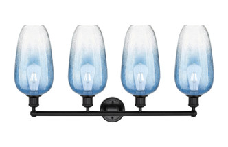 Edison Four Light Bath Vanity (616-4W-BK-G484-7SB)