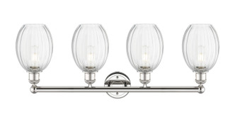 Edison Four Light Bath Vanity (616-4W-PN-G459-6CL)