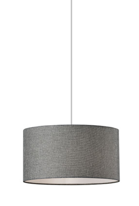 Adesso Home - 4001-03 - One Light Pendant - Harvest - Grey Textured Fabric