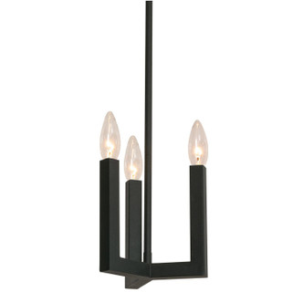 AFX Lighting - GRCP07CBBK - Three Light Pendant - Grace - Black
