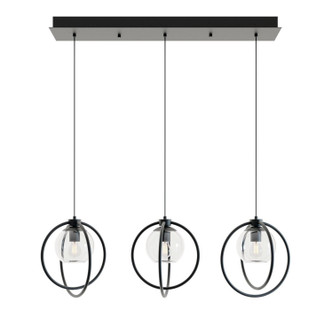 AFX Lighting - JAMP12MBBKLNR3 - Three Light Pendant - Jamie - Black