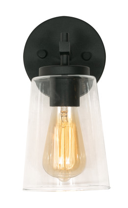 Joanna One Light Wall Sconce (JNNS0511MBBK)