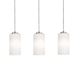 AFX Lighting - LEOP04MBSNLNR3 - Three Light Linear Pendant - Leo - Satin Nickel