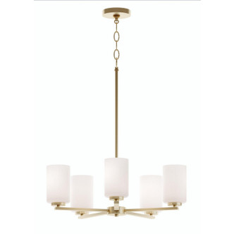 AFX Lighting - LEOP24MBLB - Five Light Chandelier - Leo - Light Antique Brass AFX Lighting - LEOP24MBLB - Five Light Chandelier - Leo - Light Antique Brass
