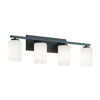 AFX Lighting - LEOV3109MBBK - Four Light Vanity - Leo - Black