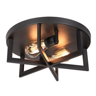 AFX Lighting - RIRF14MBBK - Two Light Flush Mount - Rivers - Black