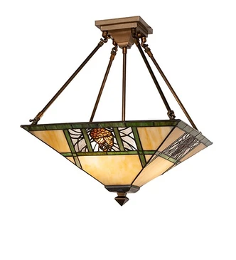 Pinecone Ridge Two Light Semi-Flush Mount (292694)