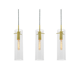 AFX Lighting - VSAP05MBLBLNR3 - Three Light Linear Pendant - Vista - Satin Nickel
