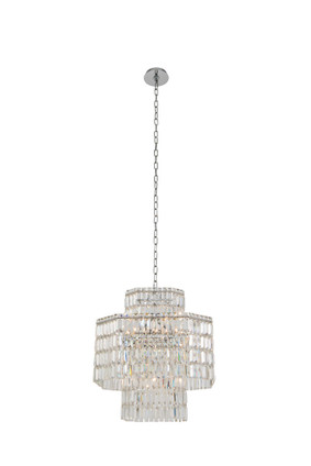 Allegri - 036555-010-FR001 - 12 Light Pendant - Livelli - Polished Chrome Allegri - 036555-010-FR001 - 12 Light Pendant - Livelli - Polished Chrome