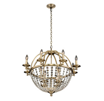 Allegri - 037771-038-FR001 - 12 Light Chandelier - Pendolo - Brushed Champagne Gold Allegri - 037771-038-FR001 - 12 Light Chandelier - Pendolo - Brushed Champagne Gold