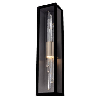Allegri - 090421-023-FR001 - LED Outdoor Wall Sconce - Lucca Esterno - Matte Black With Brushed Champagne Gold Allegri - 090421-023-FR001 - LED Outdoor Wall Sconce - Lucca Esterno - Matte Black With Brushed Champagne Gold
