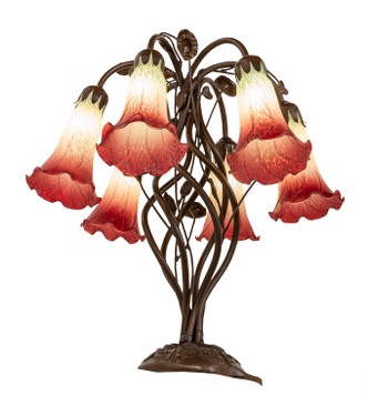 Seafoam/Cranberry Six Light Table Lamp (255799)