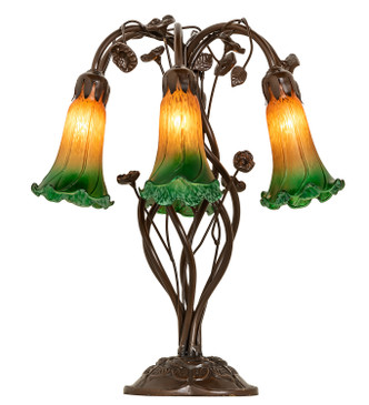 Amber/Green Six Light Table Lamp (255800) Amber/Green Six Light Table Lamp (255800)