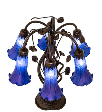 Blue Six Light Table Lamp (255808) Blue Six Light Table Lamp (255808)