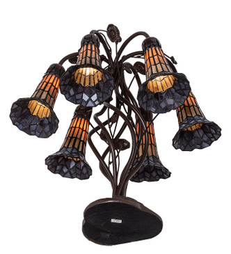 Stained Glass Pond Lily Six Light Table Lamp (255816)
