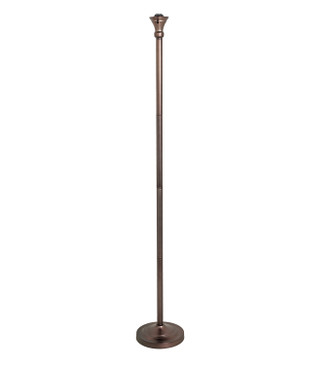 Meyda Tiffany - 25963 - One Light Torchiere Floor Base - Mica - Mahogany Bronze