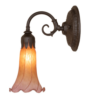 Amber/Purple One Light Wall Sconce (260478)