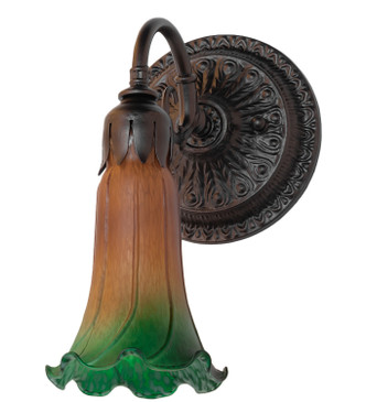 Amber/Green One Light Wall Sconce (261095)