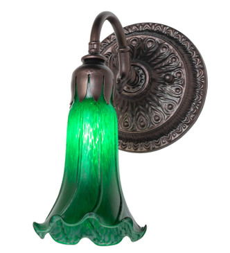 Meyda Tiffany - 261100 - One Light Wall Sconce - Green - Mahogany Bronze