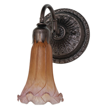 Amber/Purple One Light Wall Sconce (261103)
