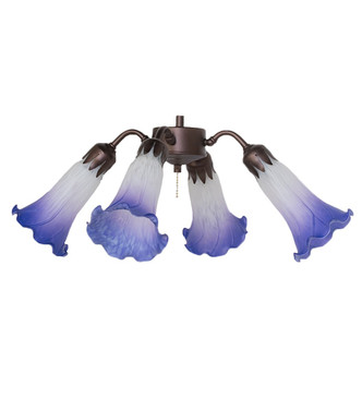 Blue/White Four Light Fan Light (261522)