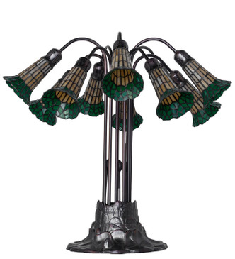 Stained Glass Pond Lily Ten Light Table Lamp (261668)