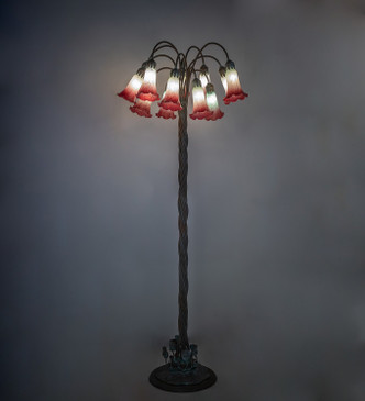 Pink/White 12 Light Floor Lamp (262109)