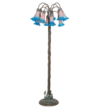 Pink/Blue 12 Light Floor Lamp (262119)