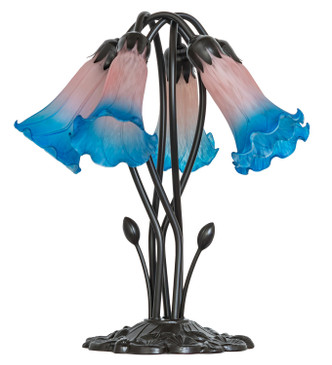 Blue/Pink Five Light Table Lamp (262223)