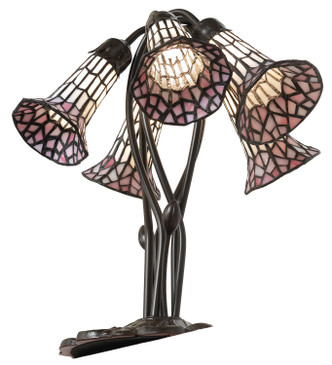 Stained Glass Pond Lily Five Light Table Lamp (262232)