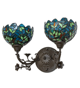 Nightfall Wisteria Two Light Wall Sconce (262689) Nightfall Wisteria Two Light Wall Sconce (262689)