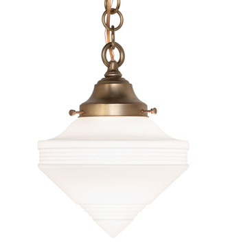 Meyda Tiffany - 264655 - One Light Pendant - Revival Schoolhouse - Satin Brass