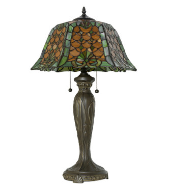 Duffner & Kimberly Shell & Diamond Two Light Table Lamp (264846) Duffner & Kimberly Shell & Diamond Two Light Table Lamp (264846)