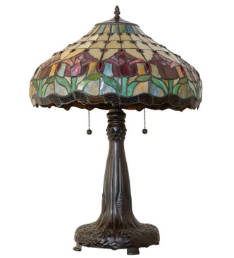 Colonial Tulip Three Light Table Lamp (265016) Colonial Tulip Three Light Table Lamp (265016)