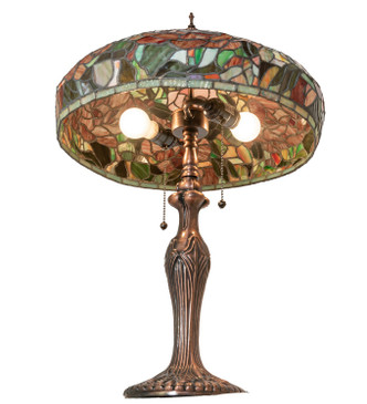 Tiffany Peony Two Light Table Lamp (265068)