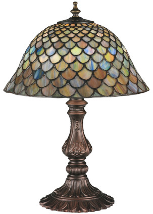 Meyda Tiffany - 26673 - One Light Accent Lamp - Fishscale - Green/Blue Meyda Tiffany - 26673 - One Light Accent Lamp - Fishscale - Green/Blue