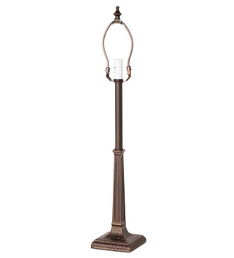 Meyda Tiffany - 267531 - One Light Table Base - Deco - Mahogany Bronze
