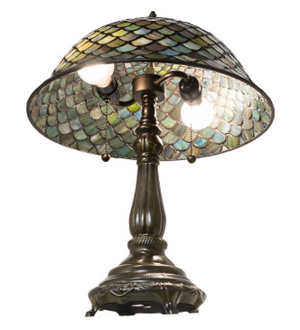 Tiffany Fishscale Two Light Table Lamp (268098)