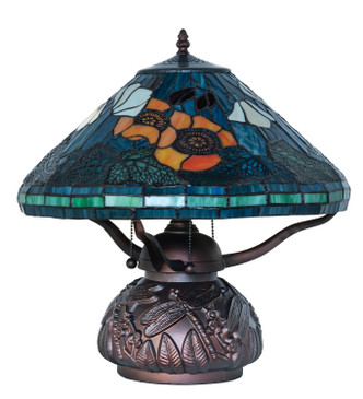 Tiffany Poppy Three Light Table Lamp (270673)