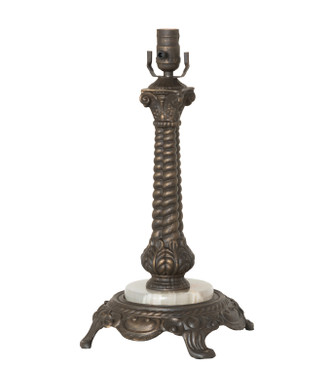 Meyda Tiffany - 271434 - One Light Table Base - Rope - Antique Brass