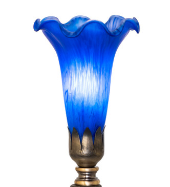 Blue Tiffany Pond Lily One Light Mini Lamp (273020)