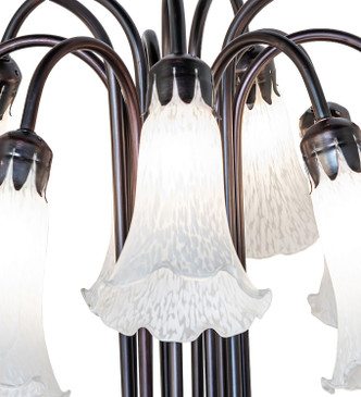 White Tiffany Pond Lily 12 Light Table Lamp (273105)