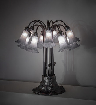 Gray Tiffany Pond Lily 12 Light Table Lamp (273415)