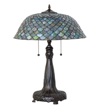 Tiffany Fishscale Two Light Table Lamp (273849) Tiffany Fishscale Two Light Table Lamp (273849)