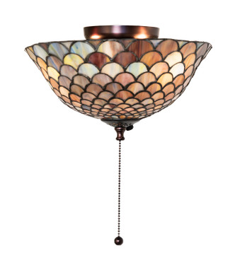 Tiffany Fishscale Fan Light Fixture (27451)