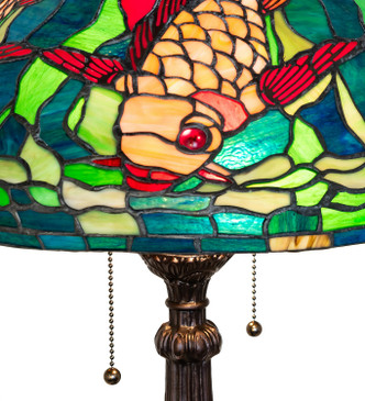 Tiffany Koi Two Light Table Lamp (274702)
