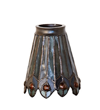 Tiffany Jeweled Peacock Fan Light Shade (27474)