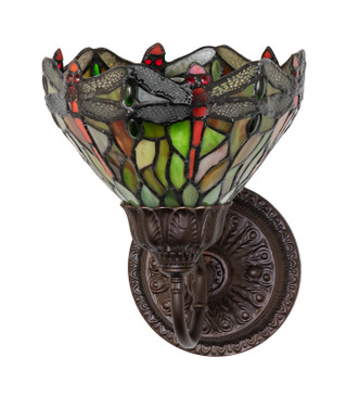 Tiffany Hanginghead Dragonfly One Light Wall Sconce (275643)
