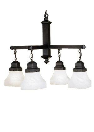 Meyda Tiffany - 27621 - Four Light Chandelier - Bungalow - French Bronzed
